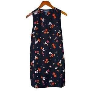 ModCloth Women's Black Floral Hearts Sleeveless Mini Dress Size Small